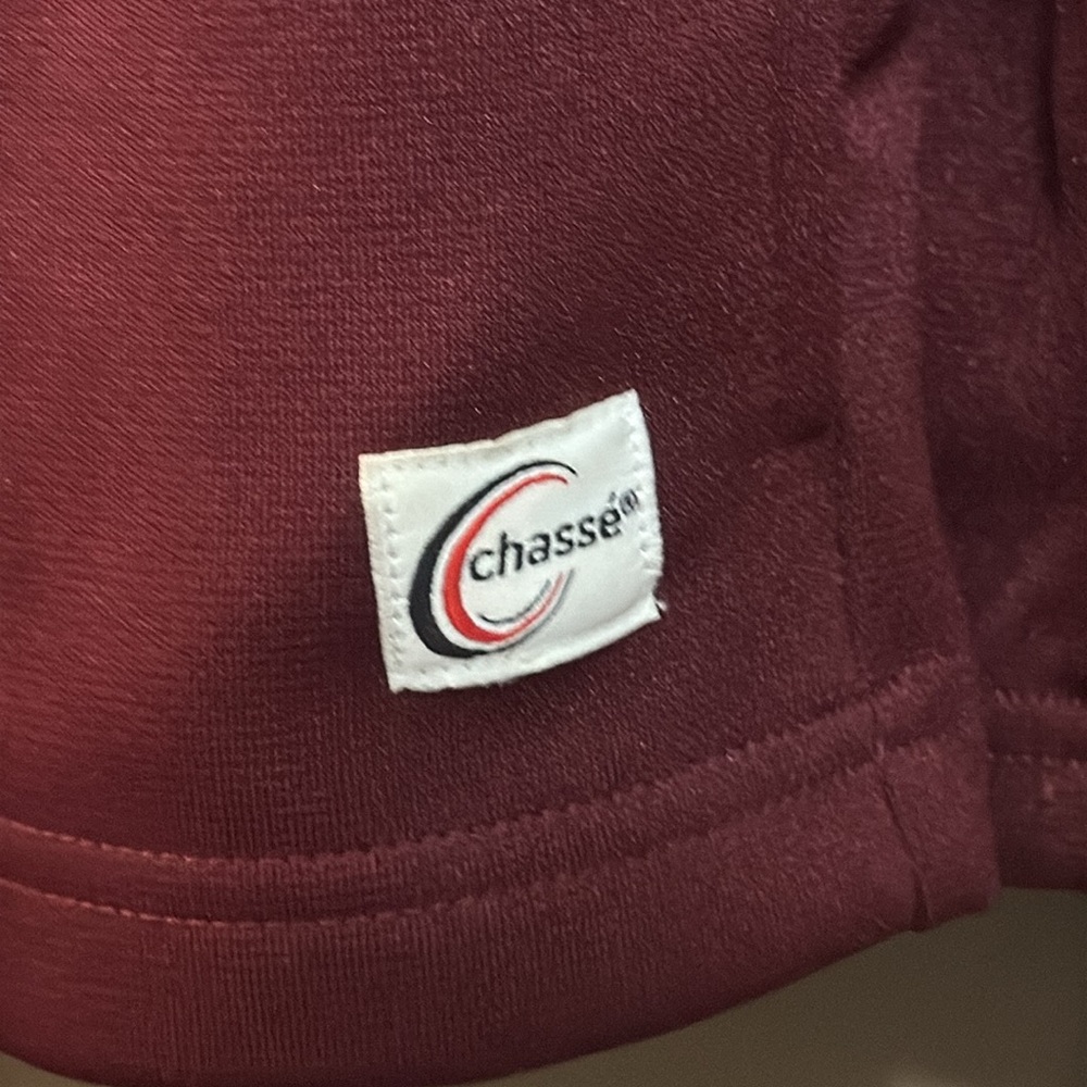 Chase Burgundy and White Athletic Jacket Size L - Picture 4 of 7